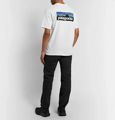 Patagonia Responsibili-Tee P-6 Logo-Print Recycled Cotton-Blend Jersey T-Shirt outlook