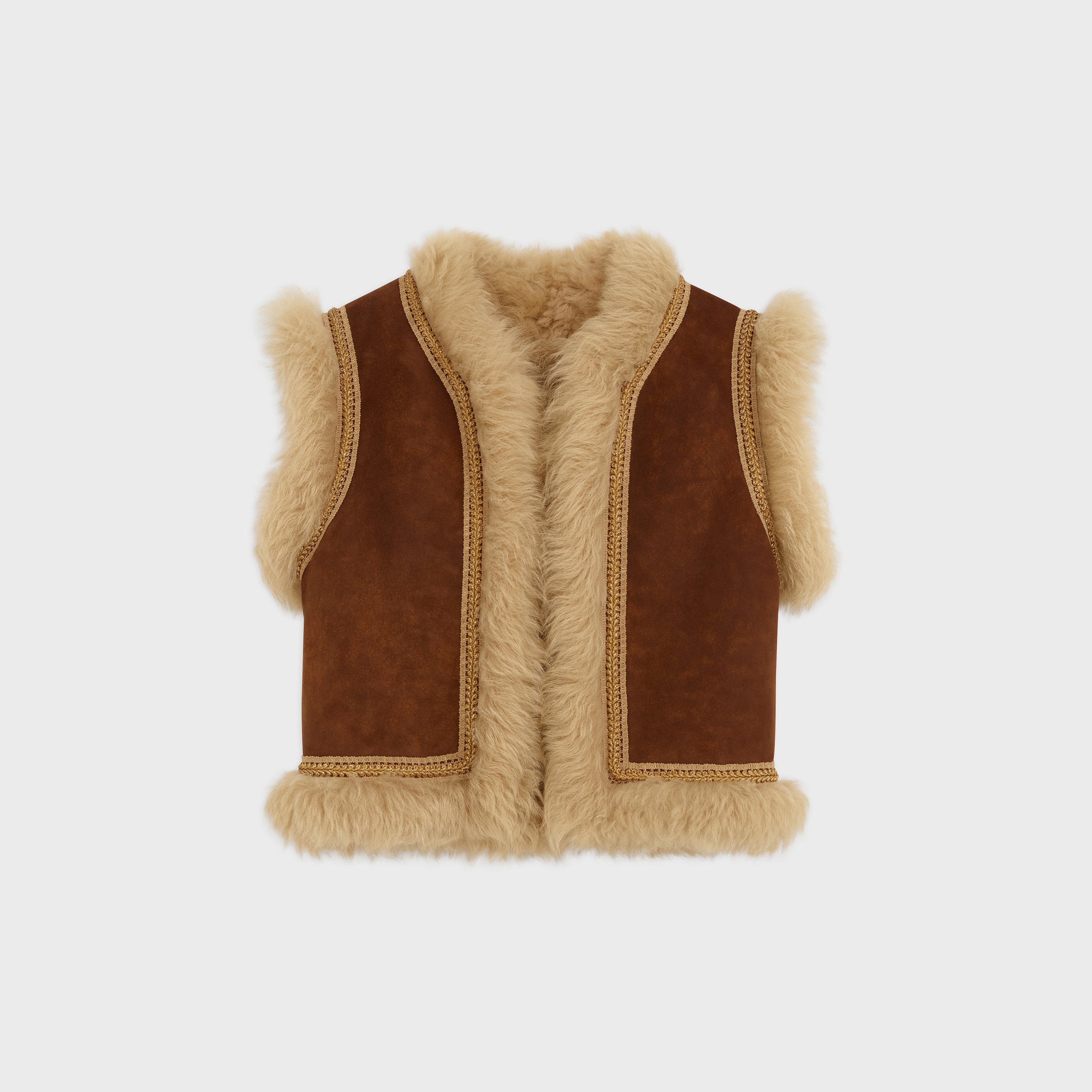 AFGHAN WAISTCOAT IN SHEEPSKIN - 1