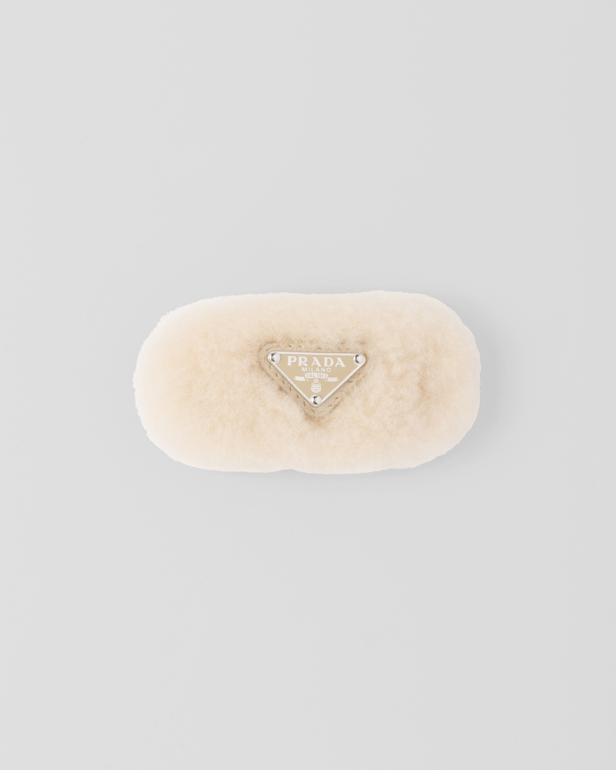 Shearling hair clip - 1