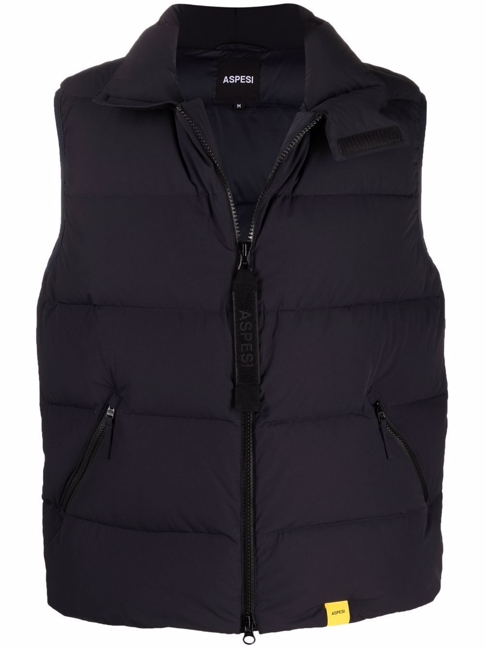 padded zip-up down gilet - 1