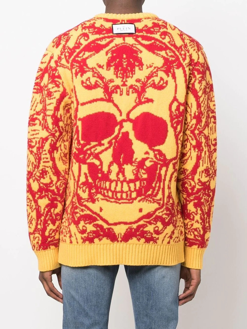 intarsia-knit 디자인 점퍼 4