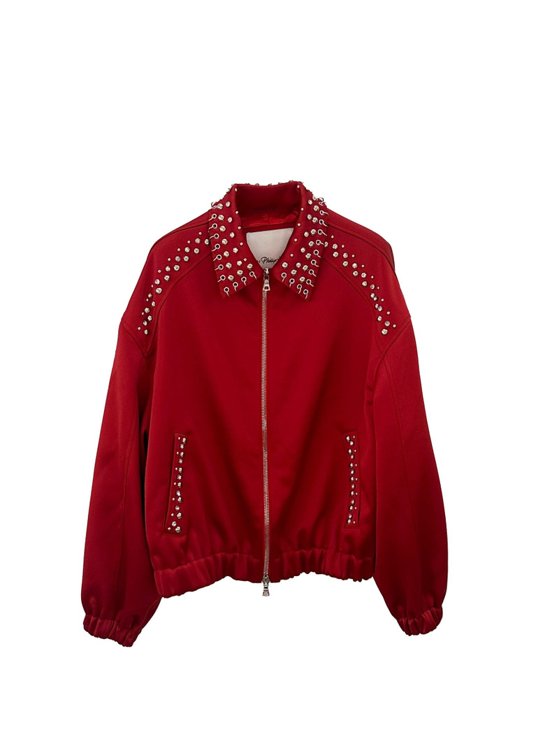 Embellished Structured Satin Jacket 8