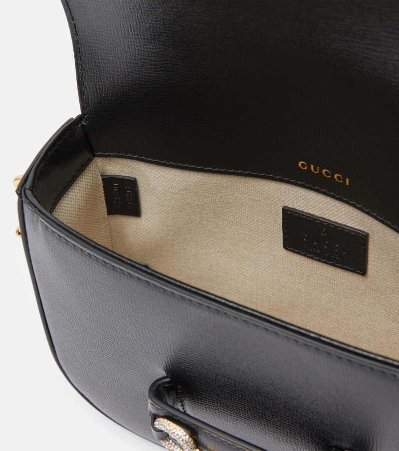 Gucci Horsebit 1955 GG Crystal shoulder bag 3