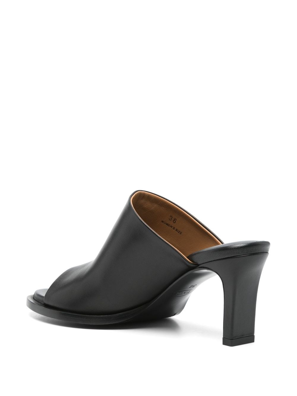 Leather heel mules - 2