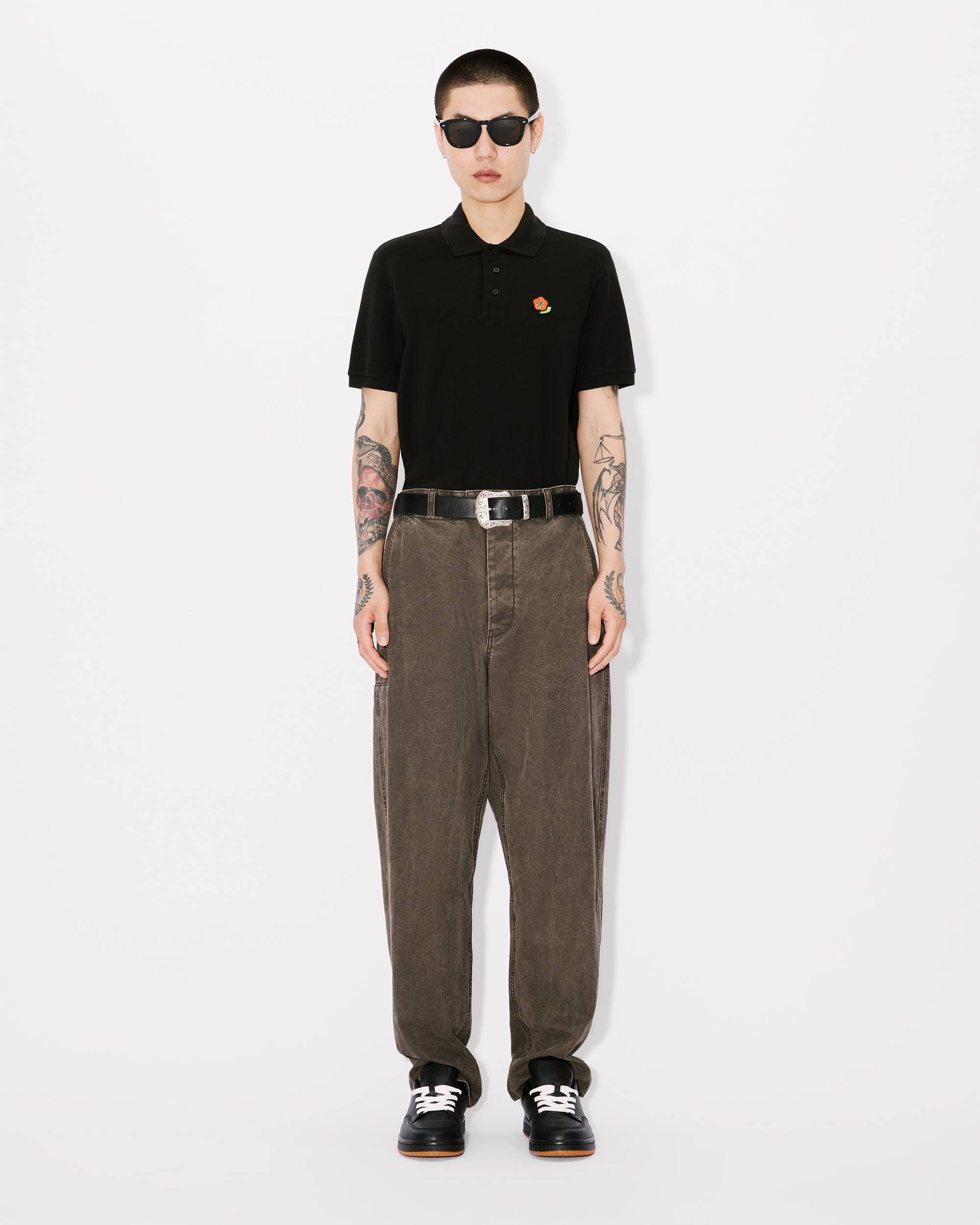 'KENZO Pop' embroidered slim polo in cotton - 5