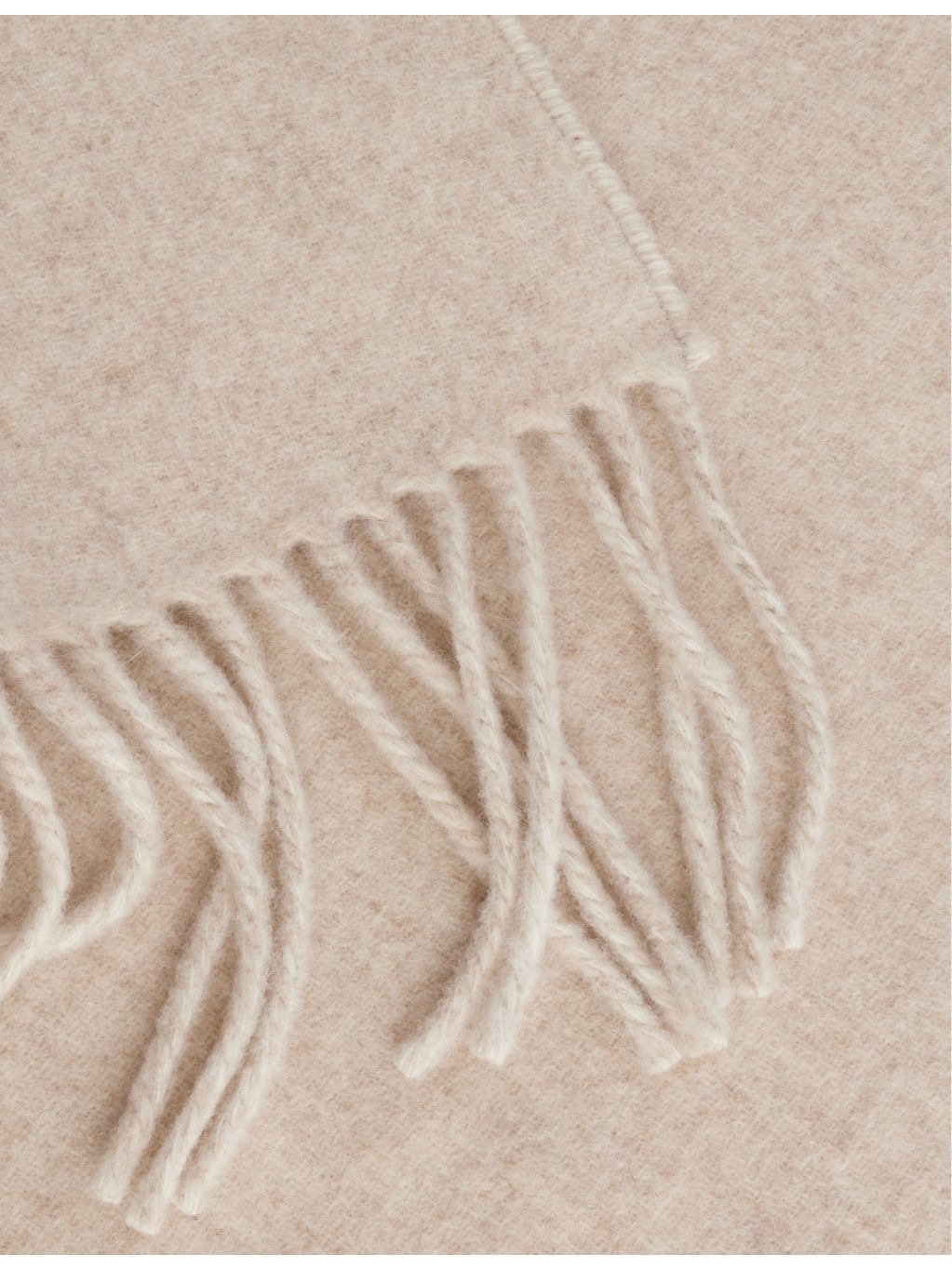 L'echarpe wool-knitted fringed scarf - 4