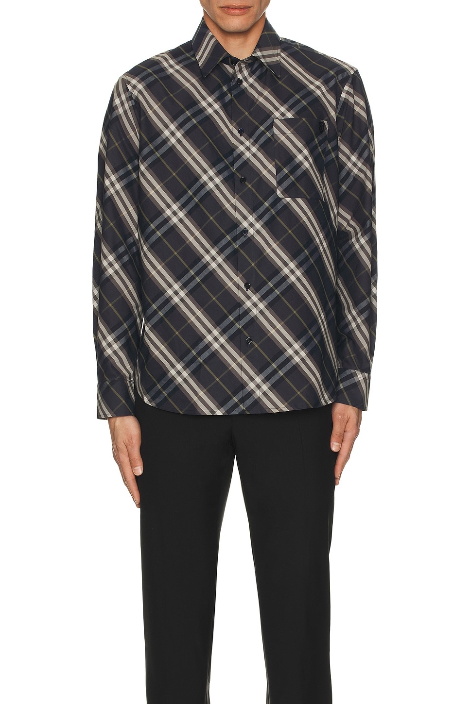 Large Scale Long Sleeve Casual Shirt - 4
