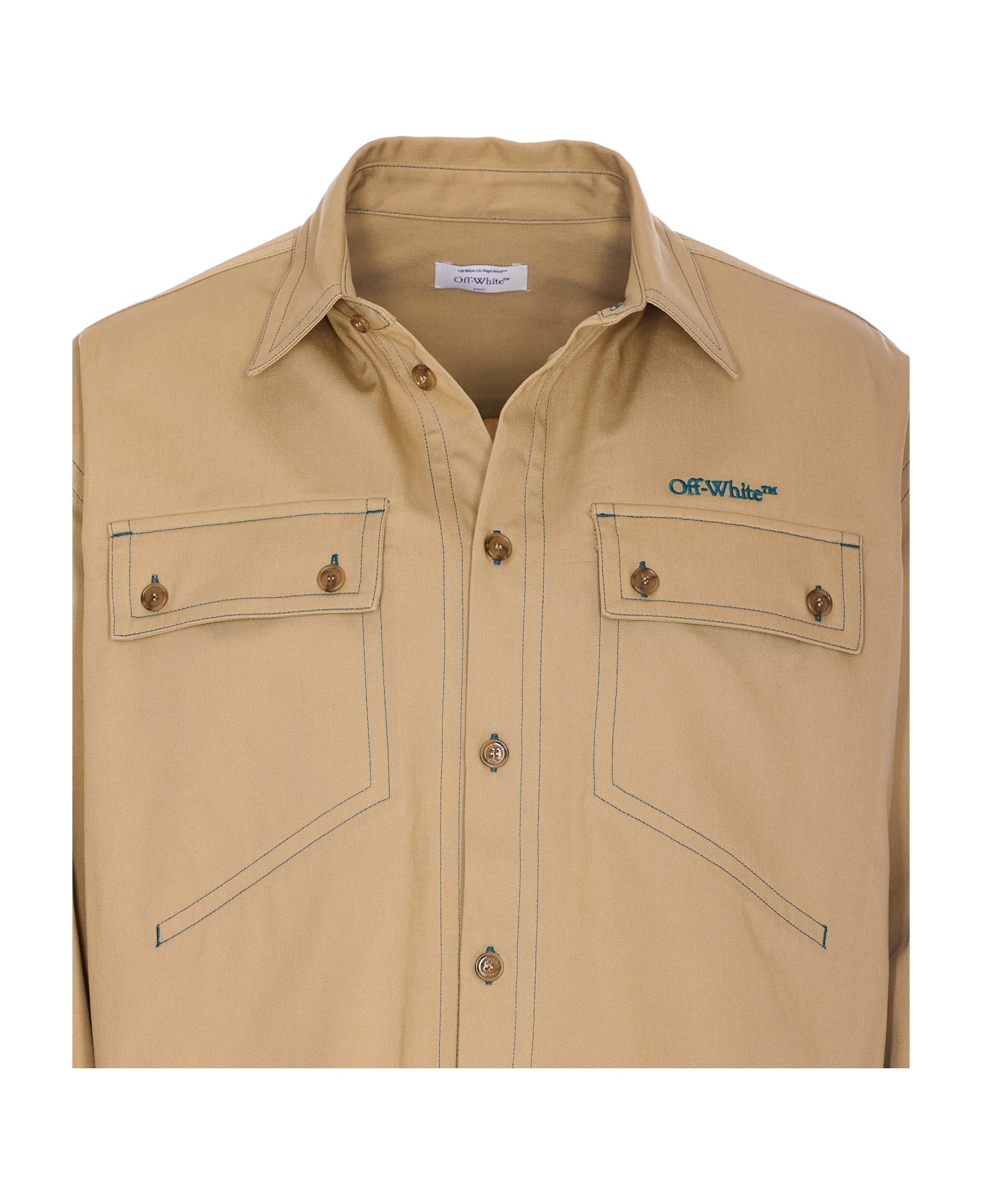 Stitch Logo Military Overshirt - 4