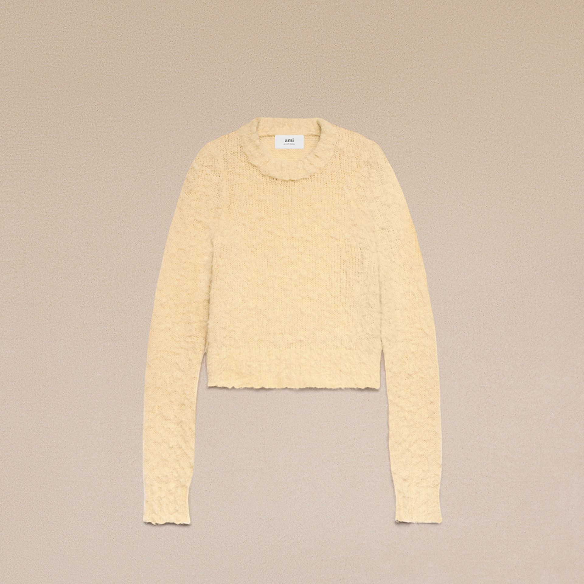AMI Paris Brushed Alpaca Sweater | REVERSIBLE