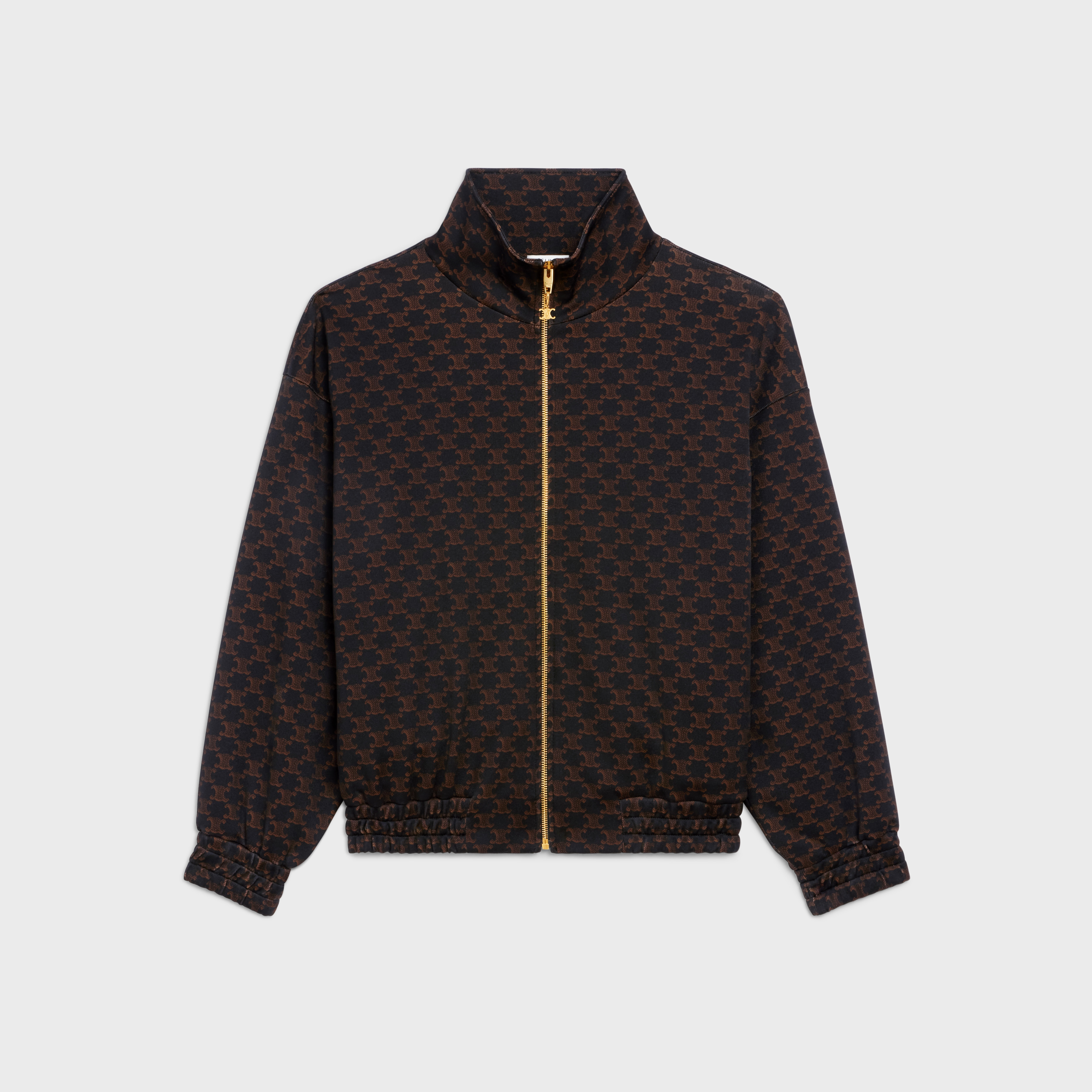 CELINE Triomphe tracksuit jacket in Jersey | REVERSIBLE