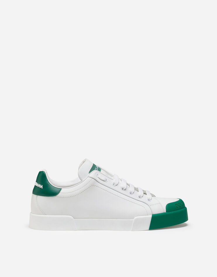 Calfskin nappa Portofino sneakers with rubber toe - 1