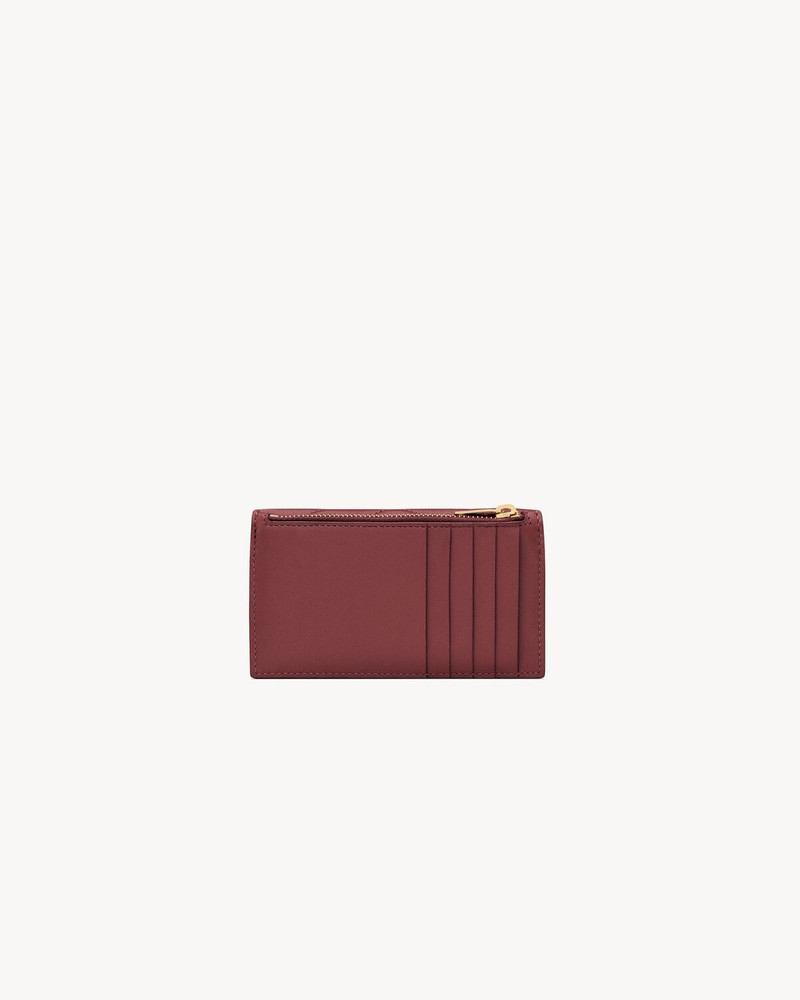SAINT LAURENT CASSANDRE MATELASSÉ FRAGMENTS FLAP CARD CASE IN LAMBSKIN outlook