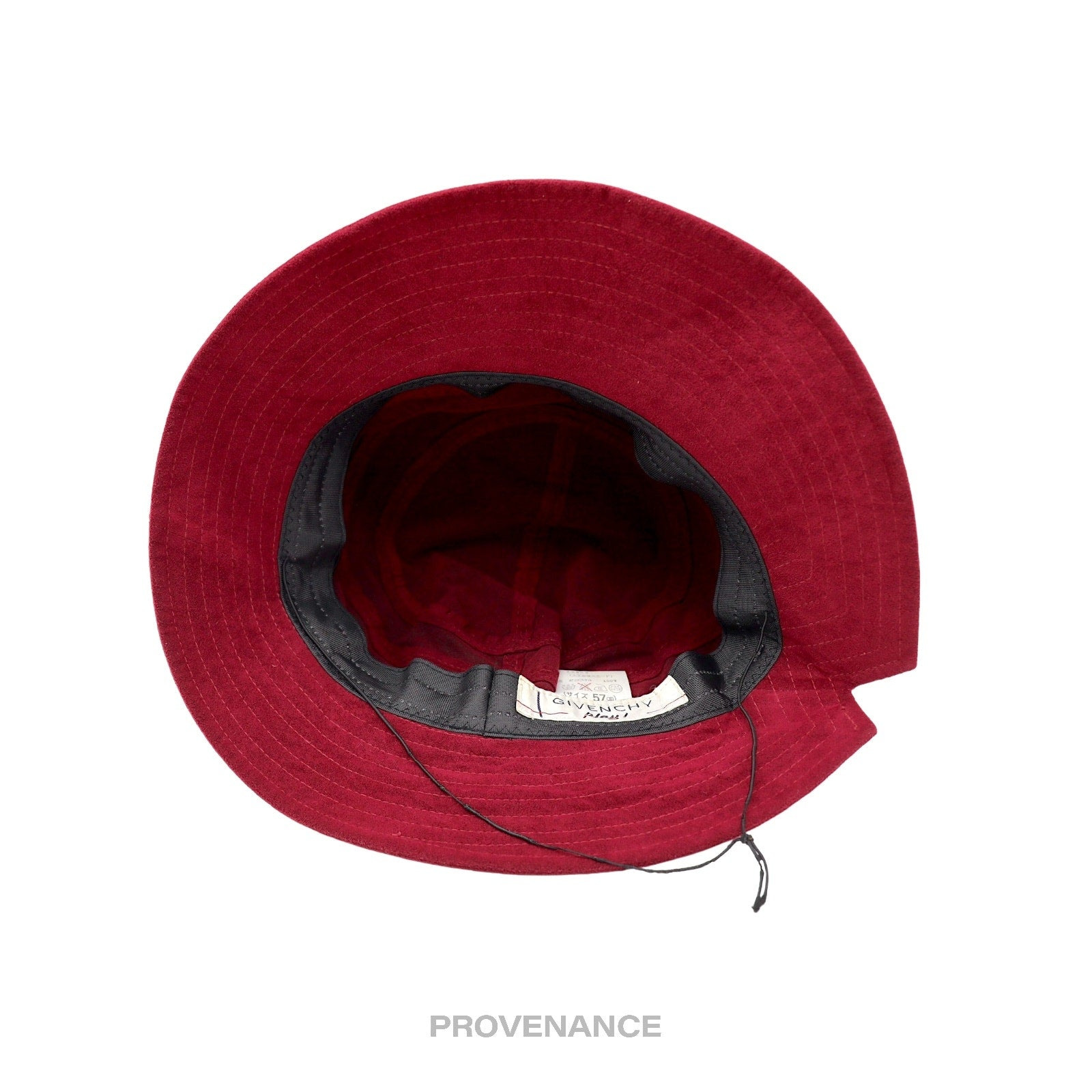 Givenchy Play Logo Notch Bucket Hat - Wine Microsuede - 4