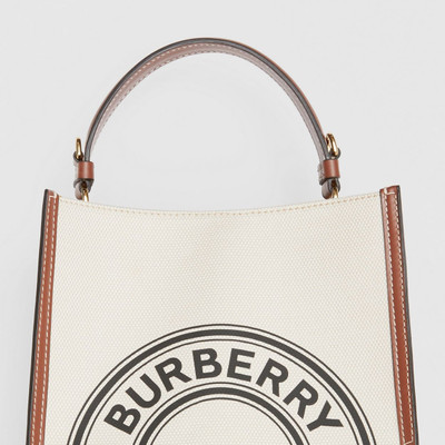 Burberry Small Logo Graphic Cotton Canvas Peggy Bucket Bag outlook