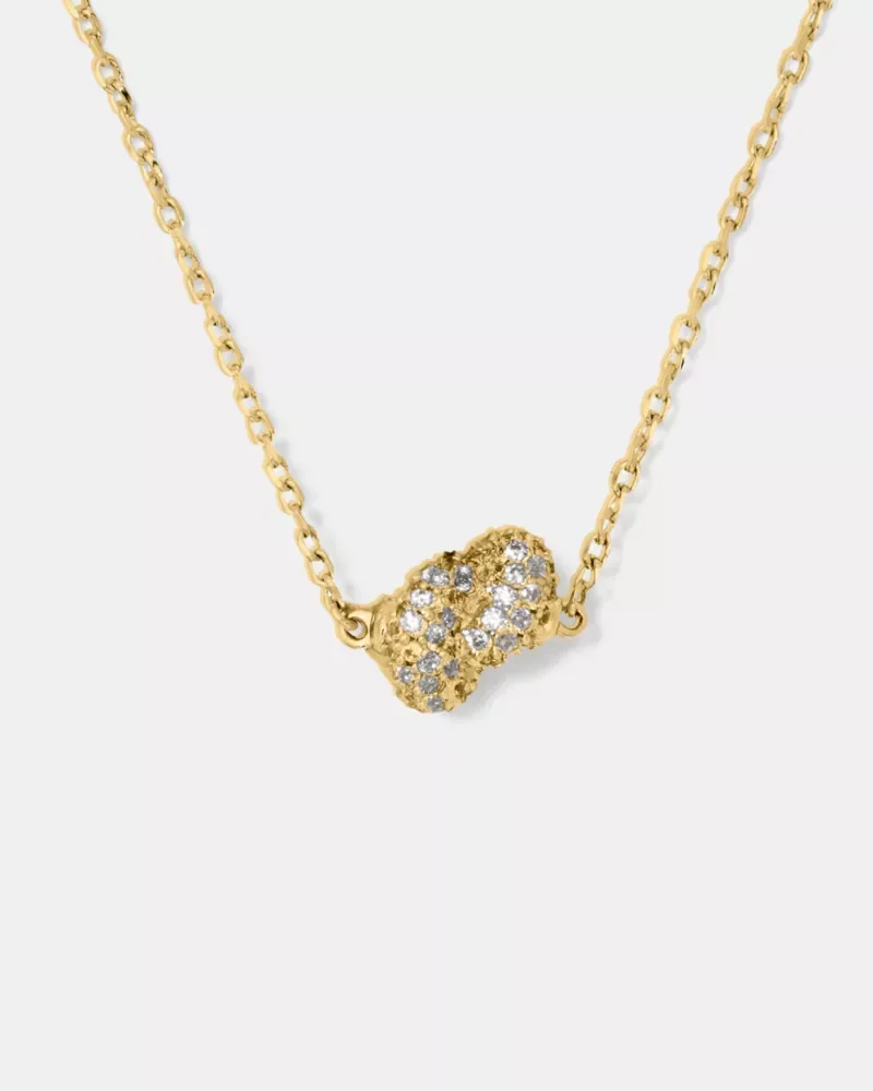 Sailor's Knot Pave Mini Pendant - 1
