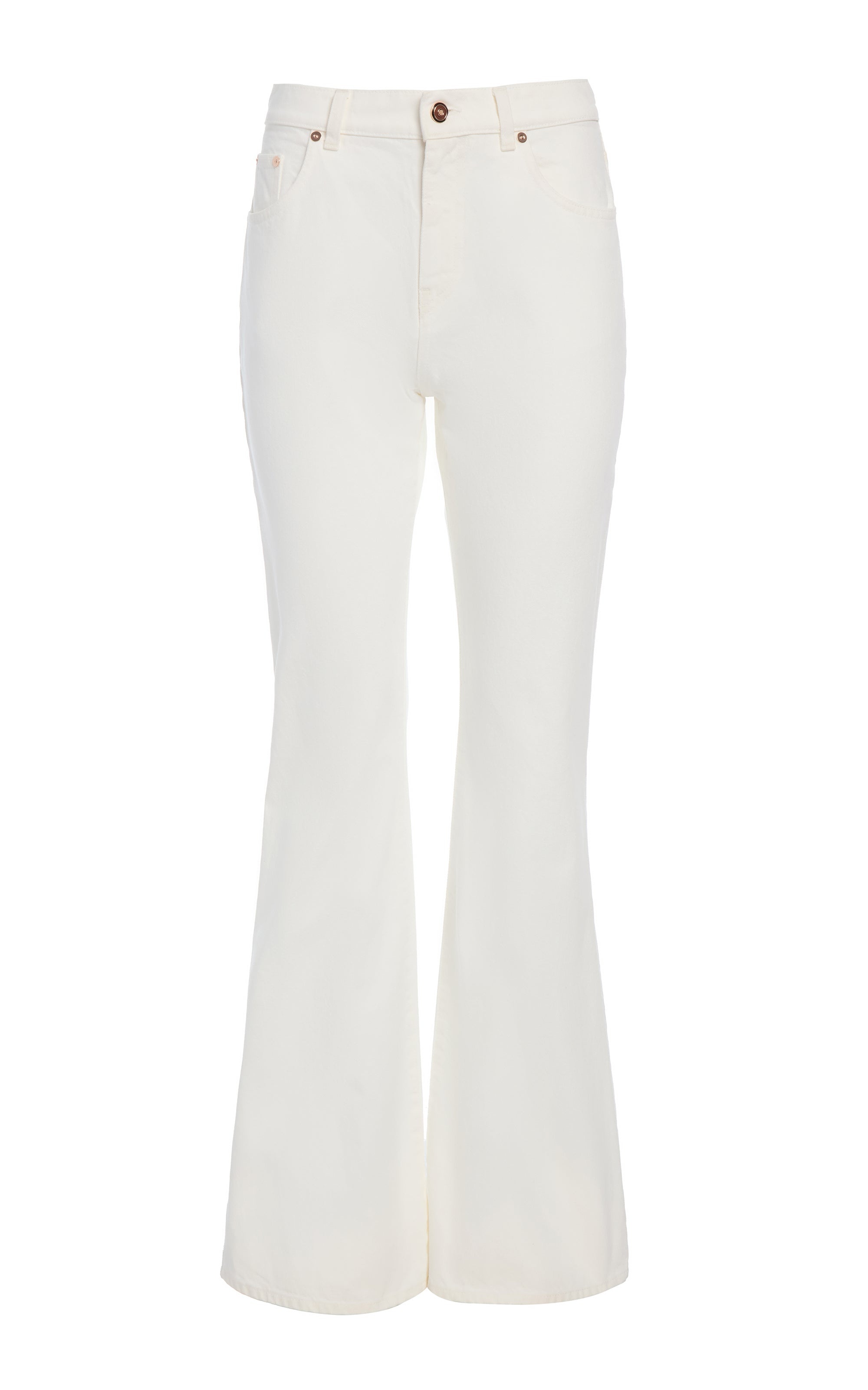 Willa Bootcut Jean in White Recycled Cotton Denim - 1