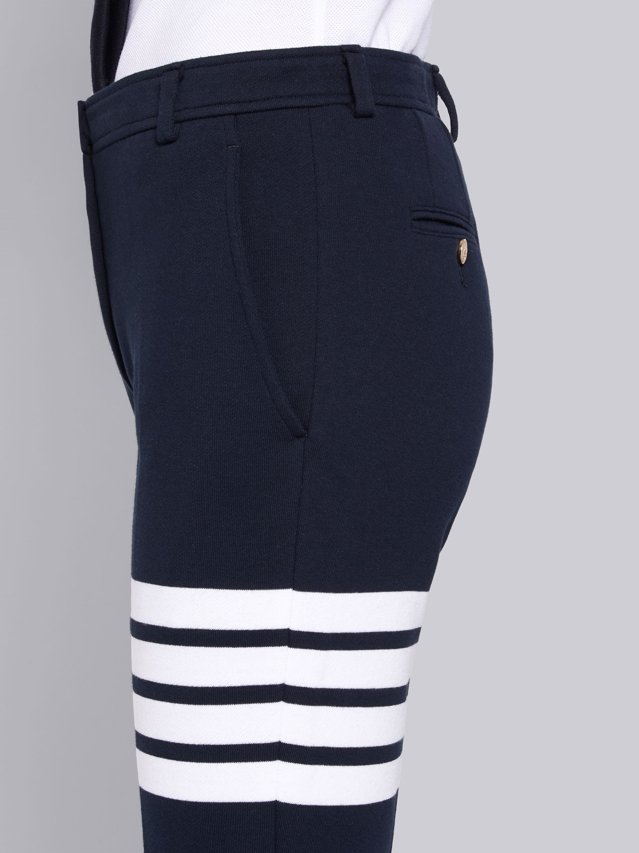 Navy Classic Loop Back Chino Short - 5