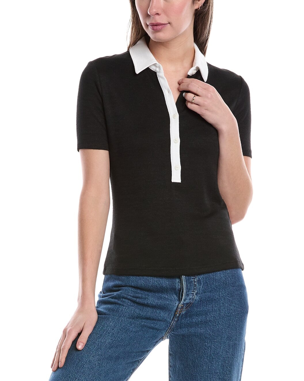 rag & bone The Knit Button Polo Shirt - 1