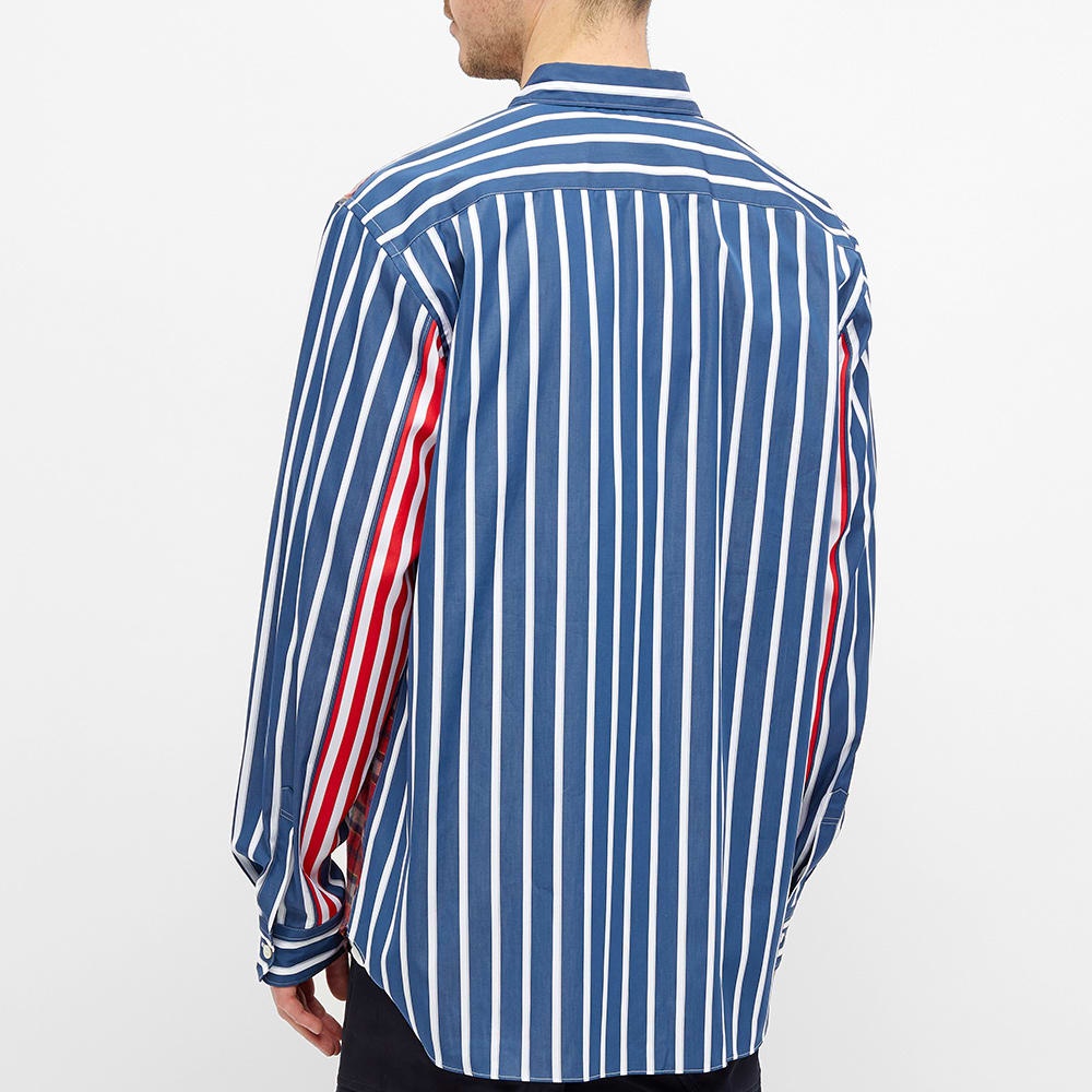 Comme des Garcons Homme Plus Tartan Front Stripe Shirt - 5