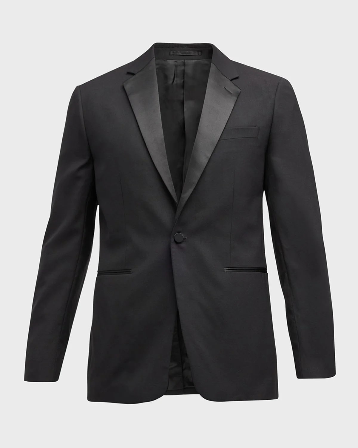 Men's Notch Lapel Wool Tuxedo Jacket - 1