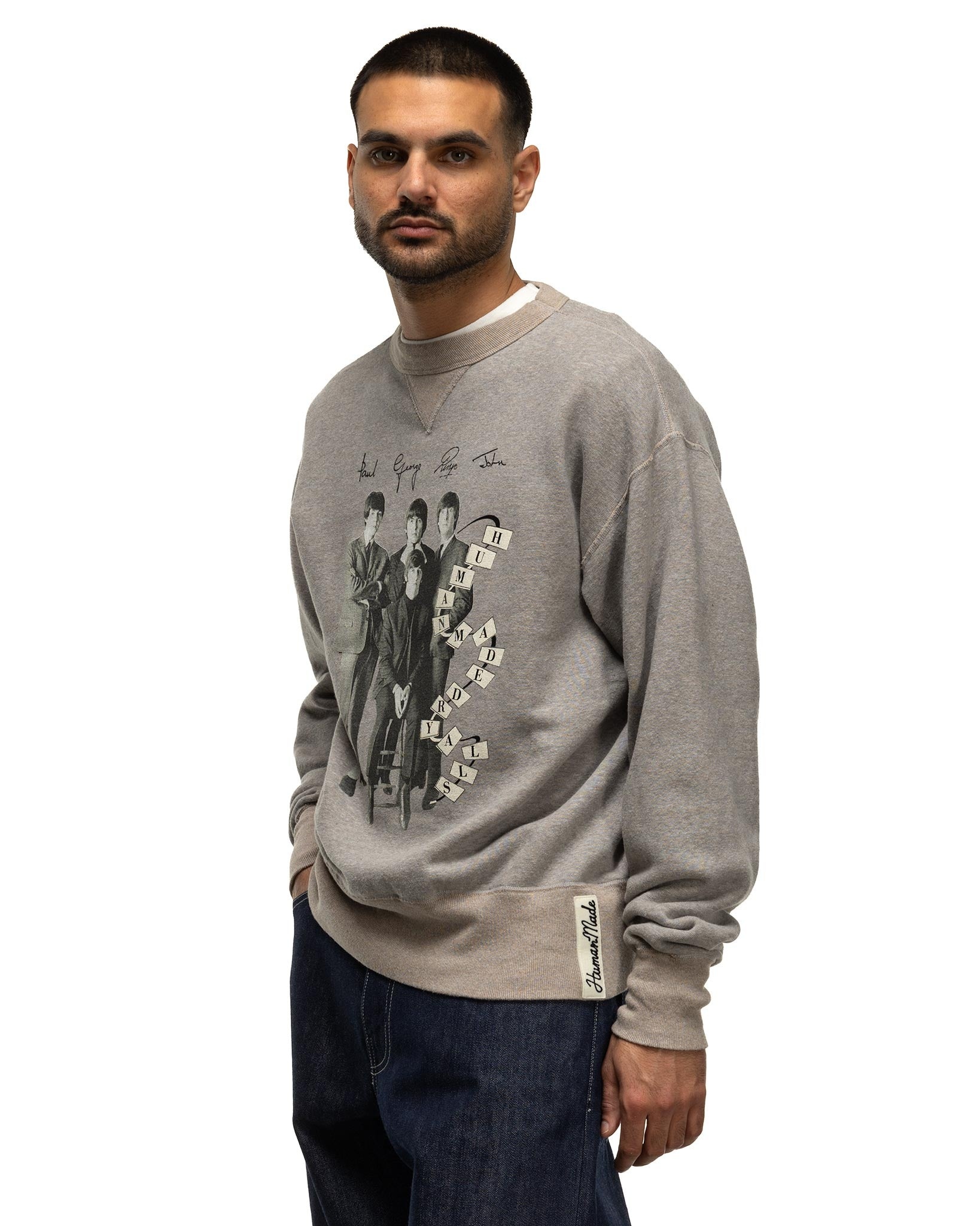 Human Made Beatles Sweatshirt Grey | REVERSIBLE