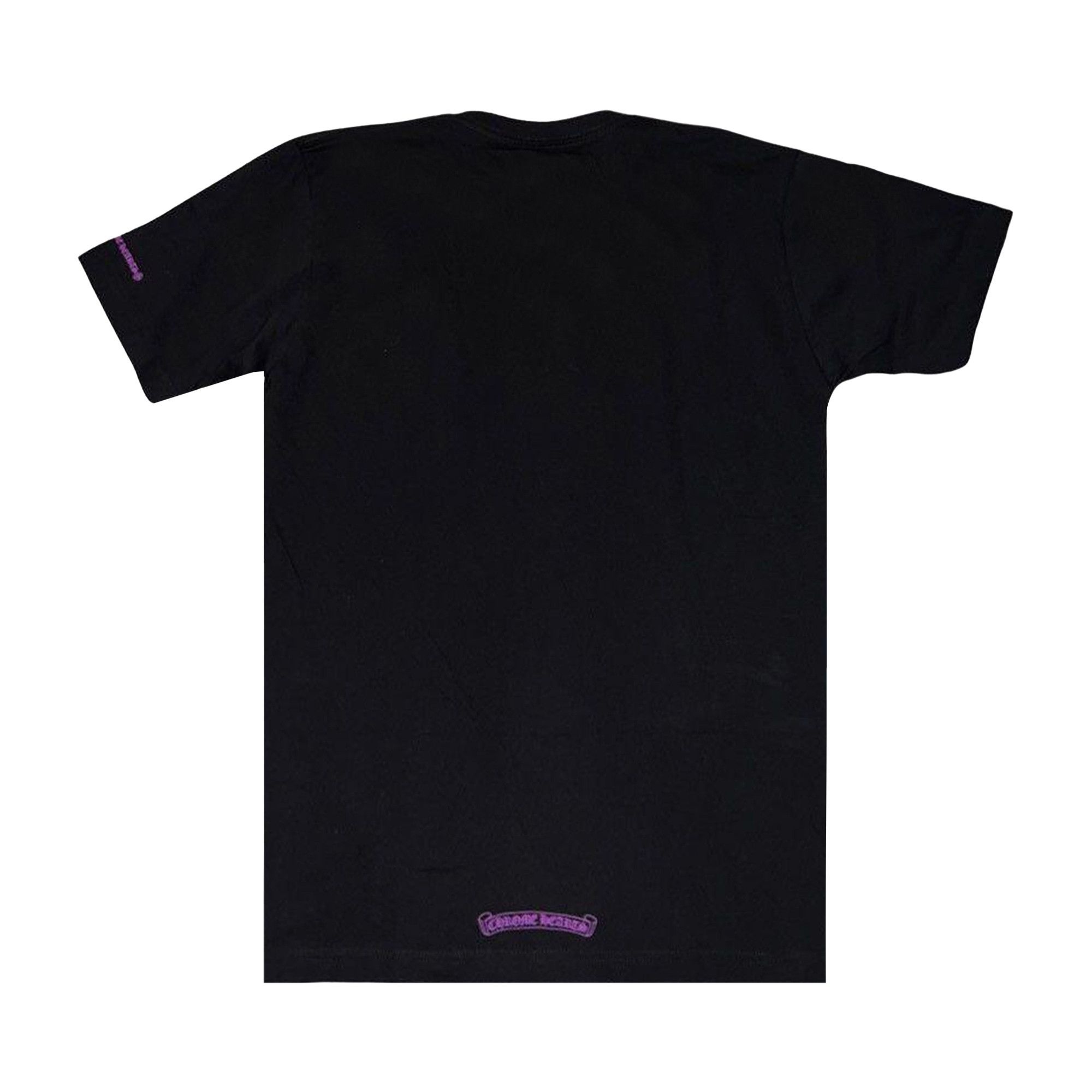 Chrome Hearts Neck Logo Tee 'Black/Purple' - 2