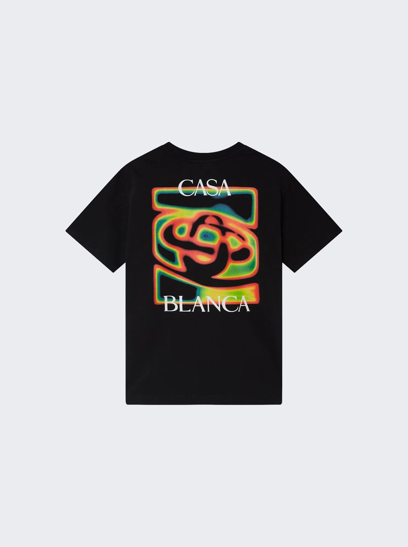 CASABLANCA Heat Map Classic Tee Black outlook