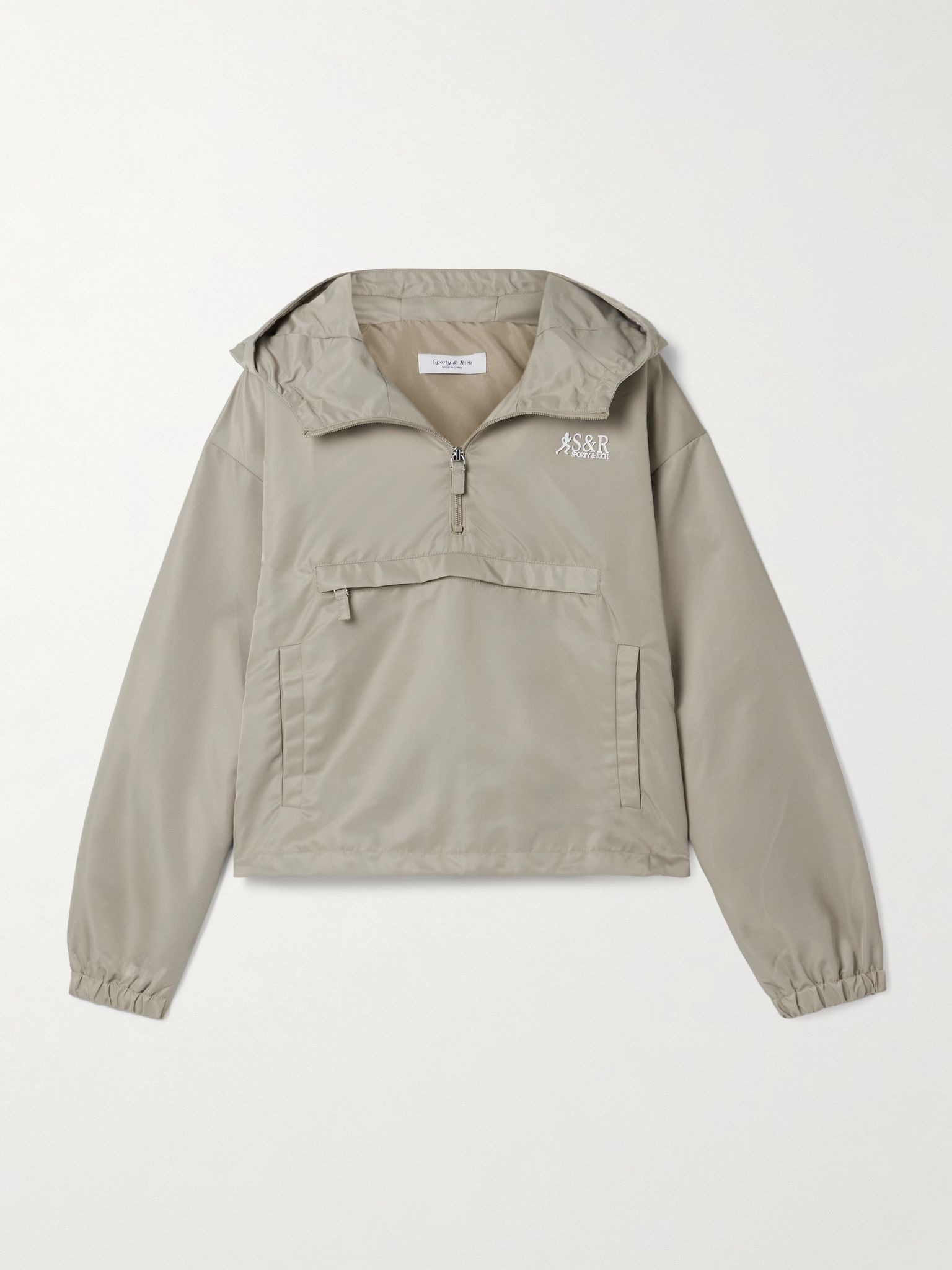 Devi hooded shell jacket Mushroom - 1