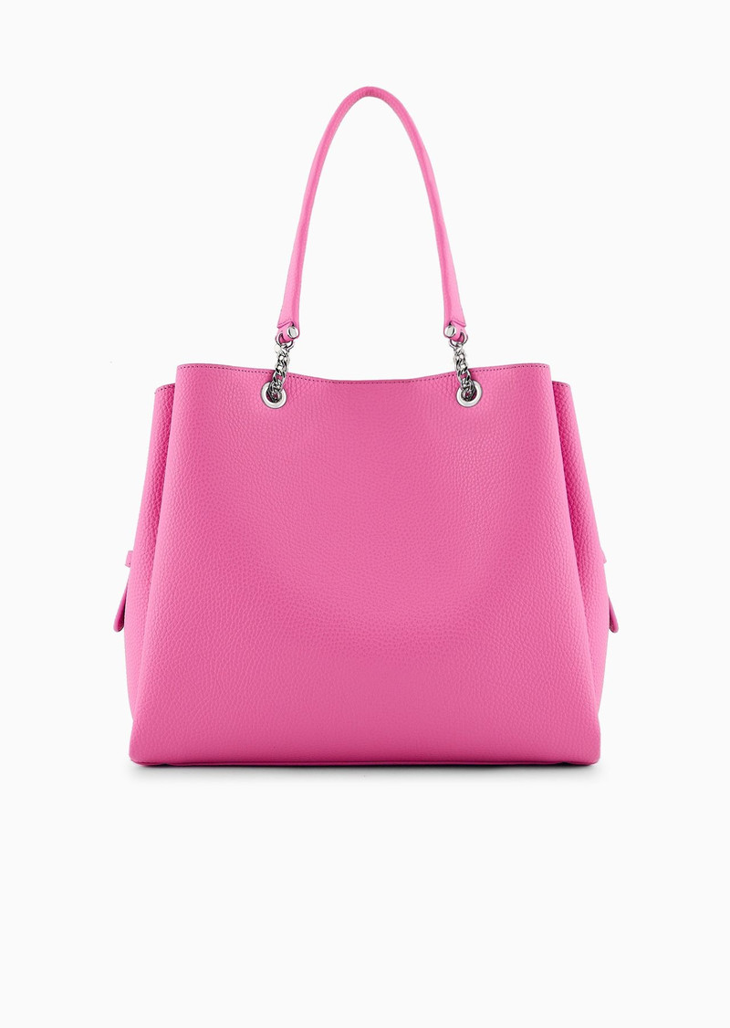 Palmellato leather-effect shopper bag with eagle charm 3