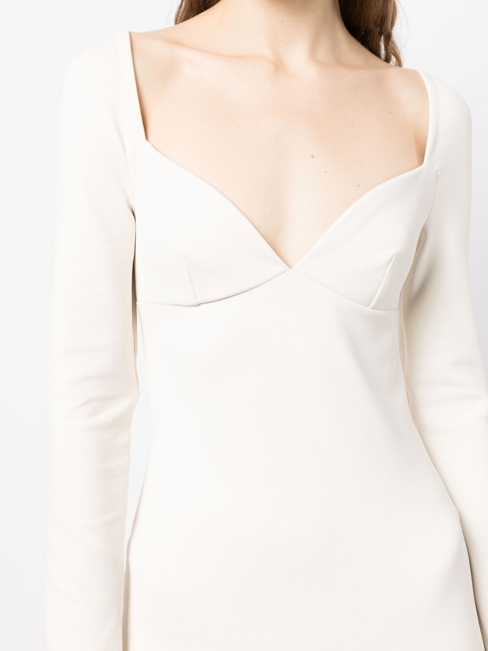 long-sleeve midi dress - 5