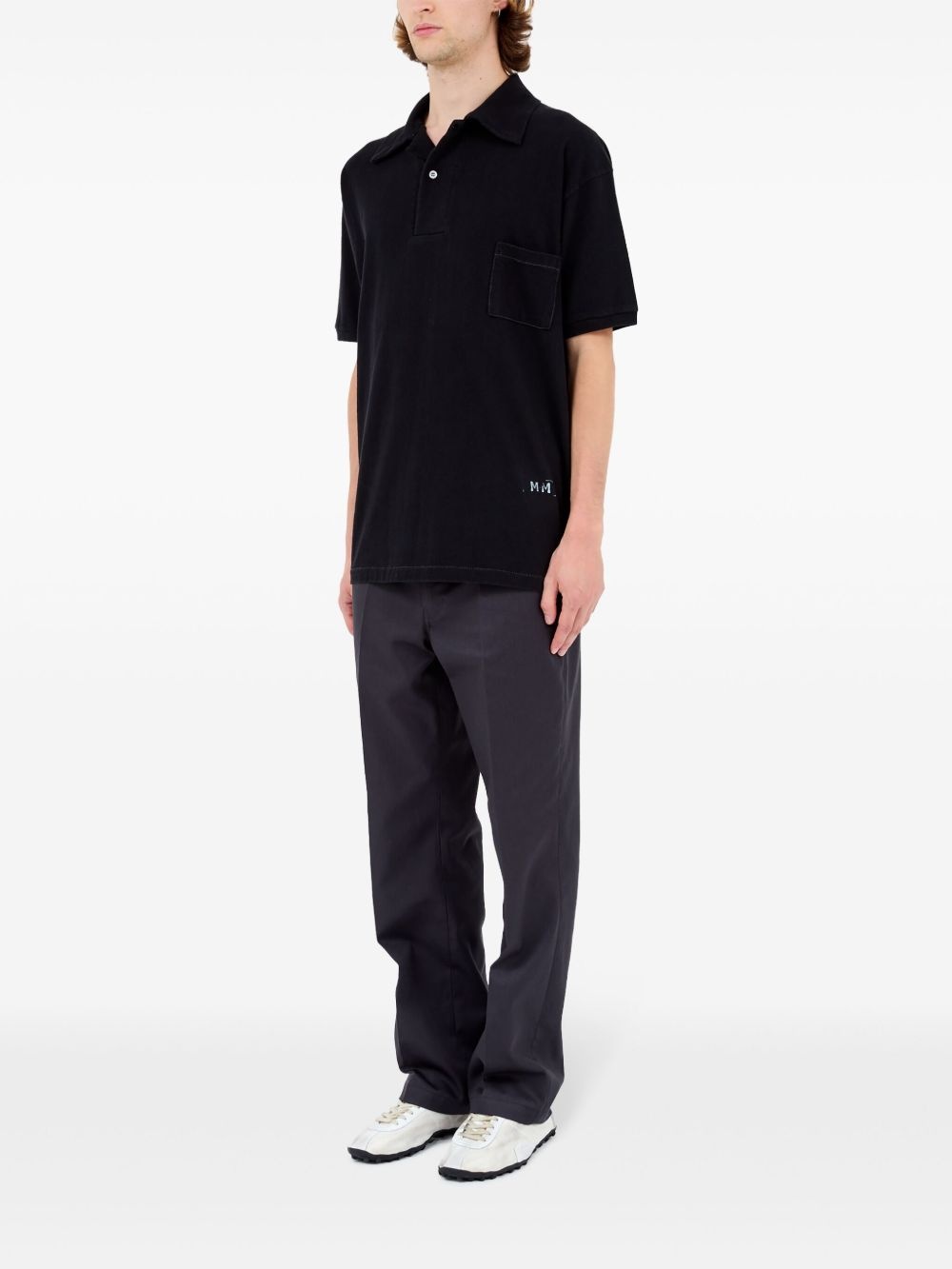 logo-print polo shirt - 6