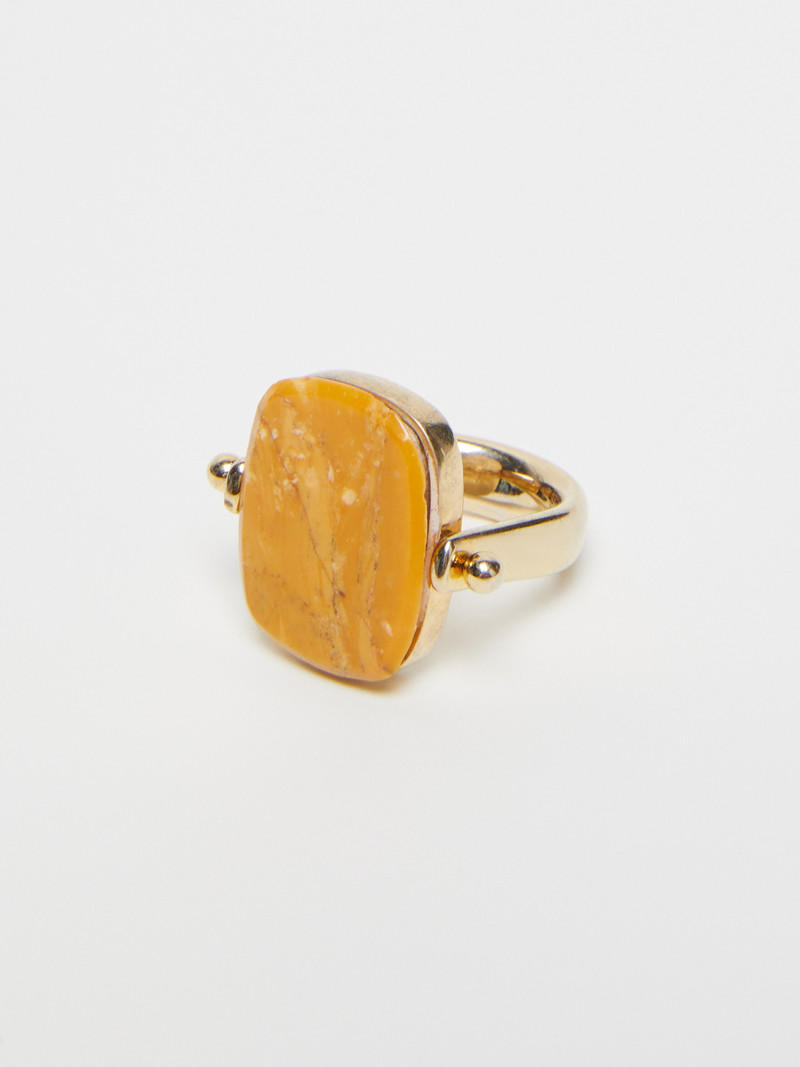 Max Mara SIGNETRING Metal and resin ring outlook