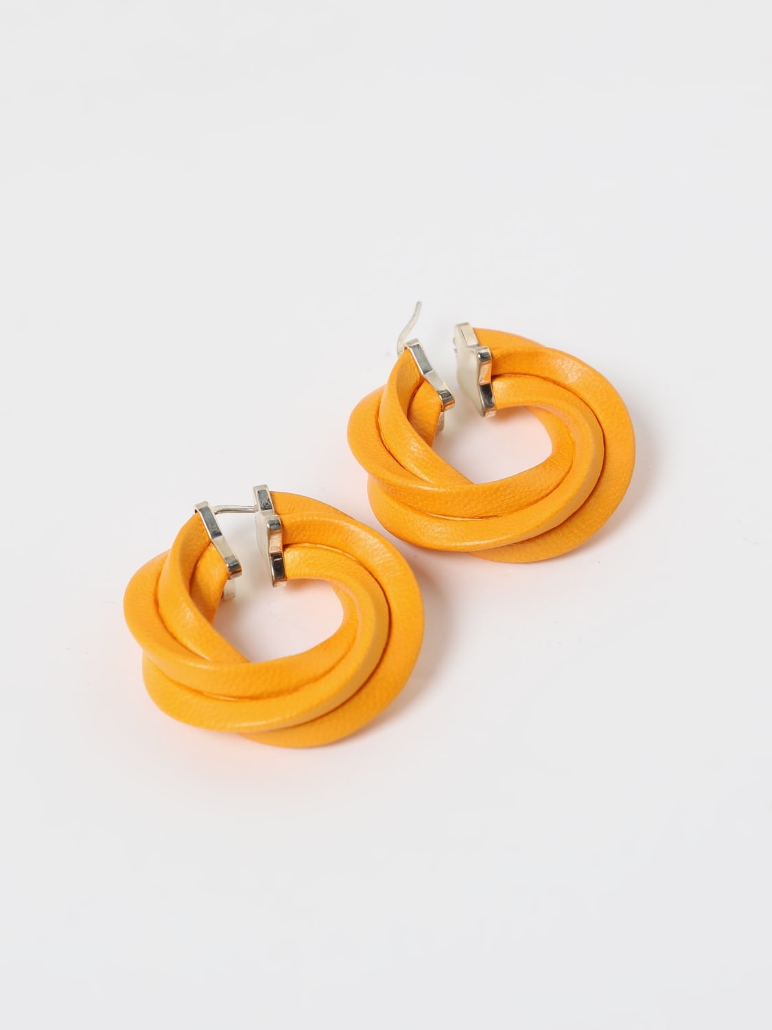 Bottega Veneta Twist woven leather earrings - 2