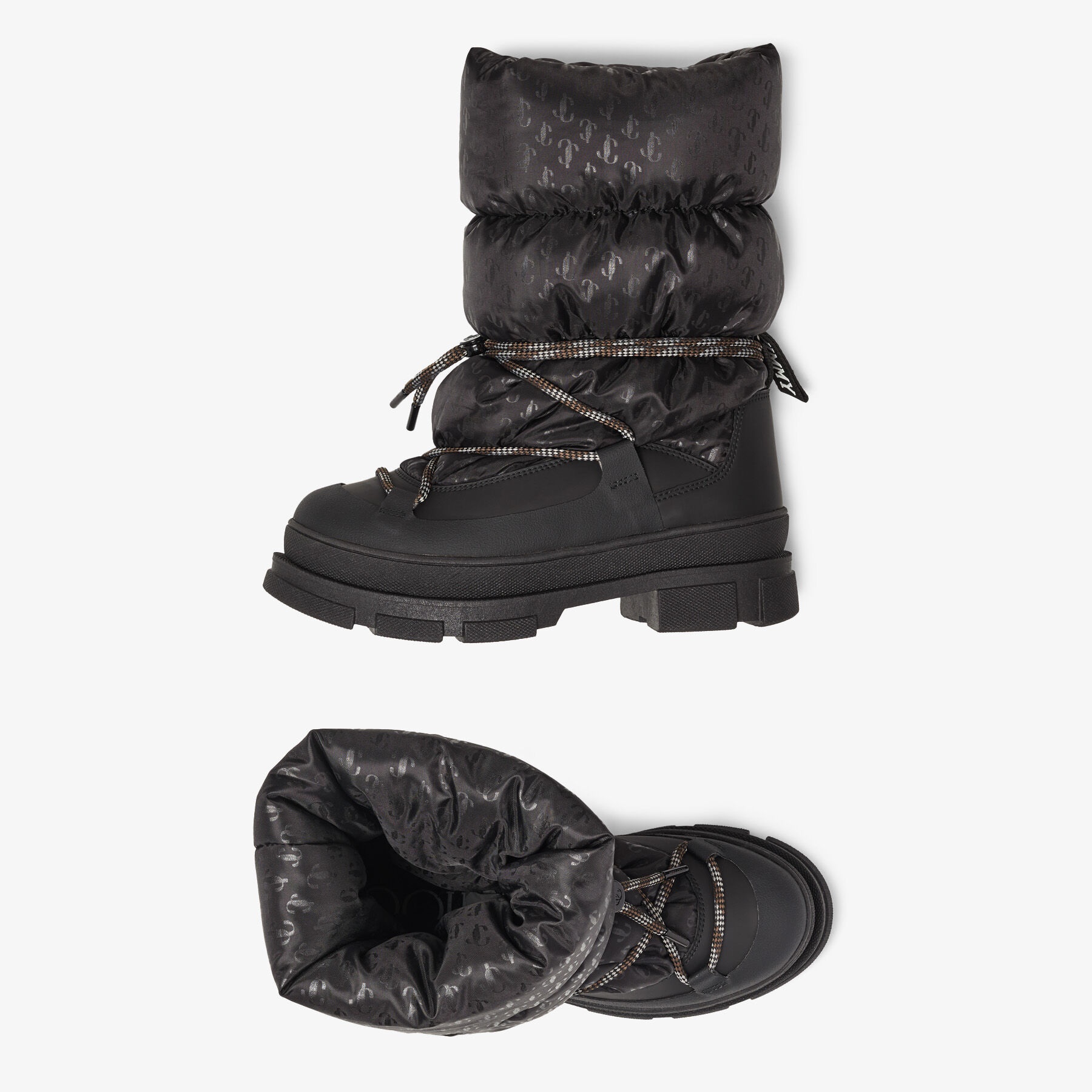 Jimmy Choo Yeda Monogram Padded Snow Boots