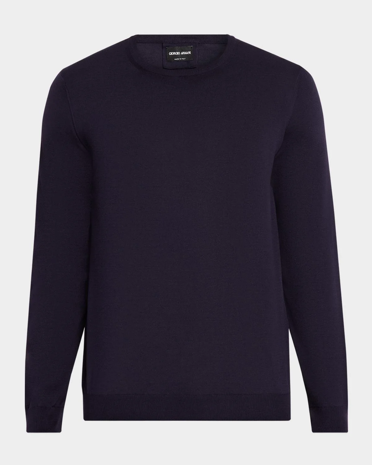 Men's Silk and Cotton Crewneck Sweater - 1