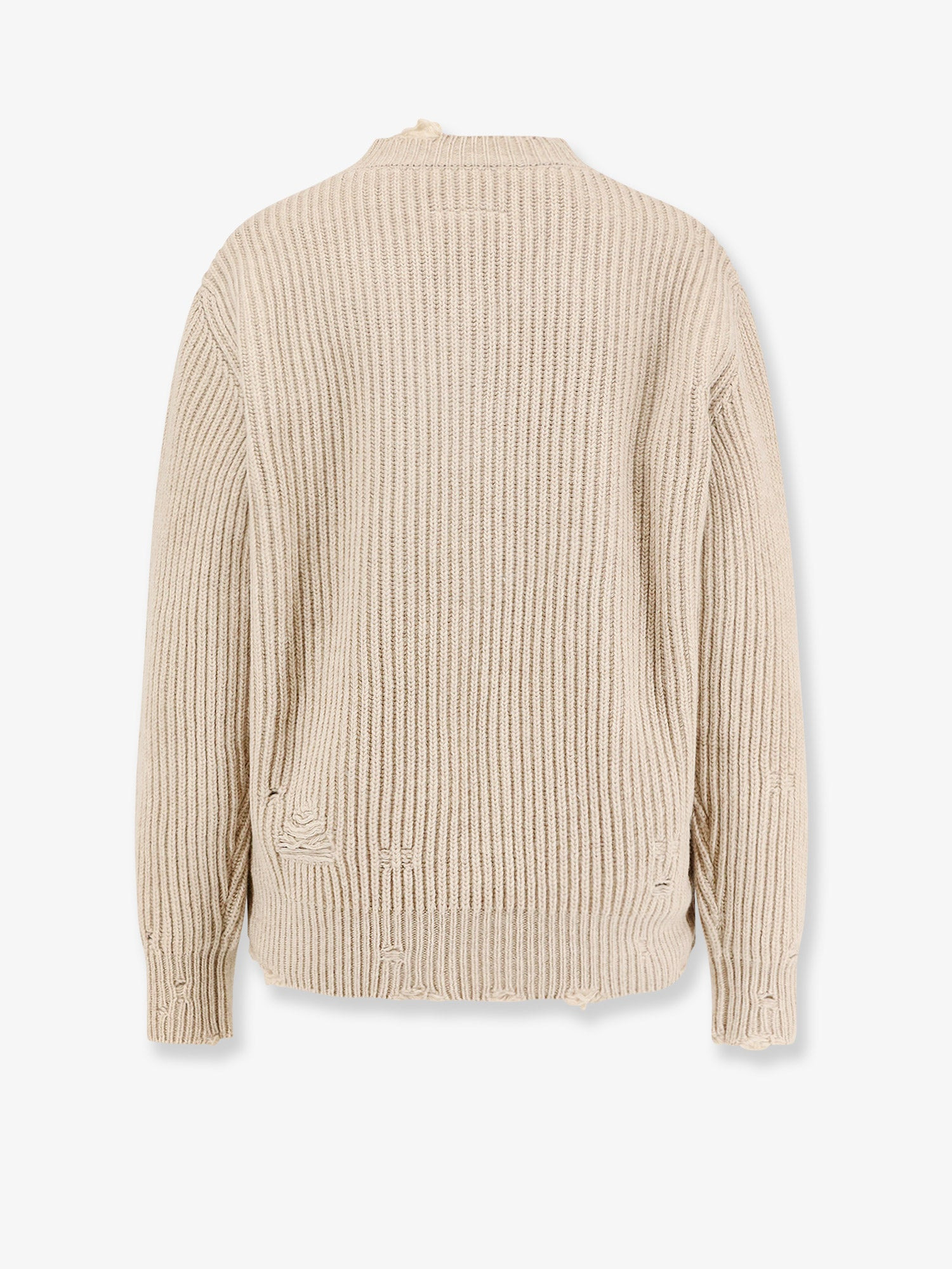 Wool Blend Sweater With Distressed Effect - 2