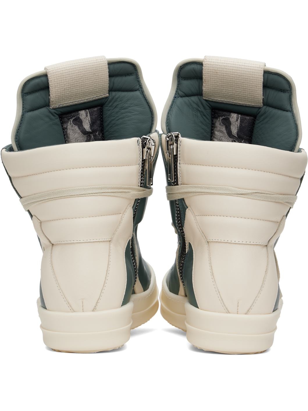 Blue & Off-White Hollywood Geobasket Sneakers - 2