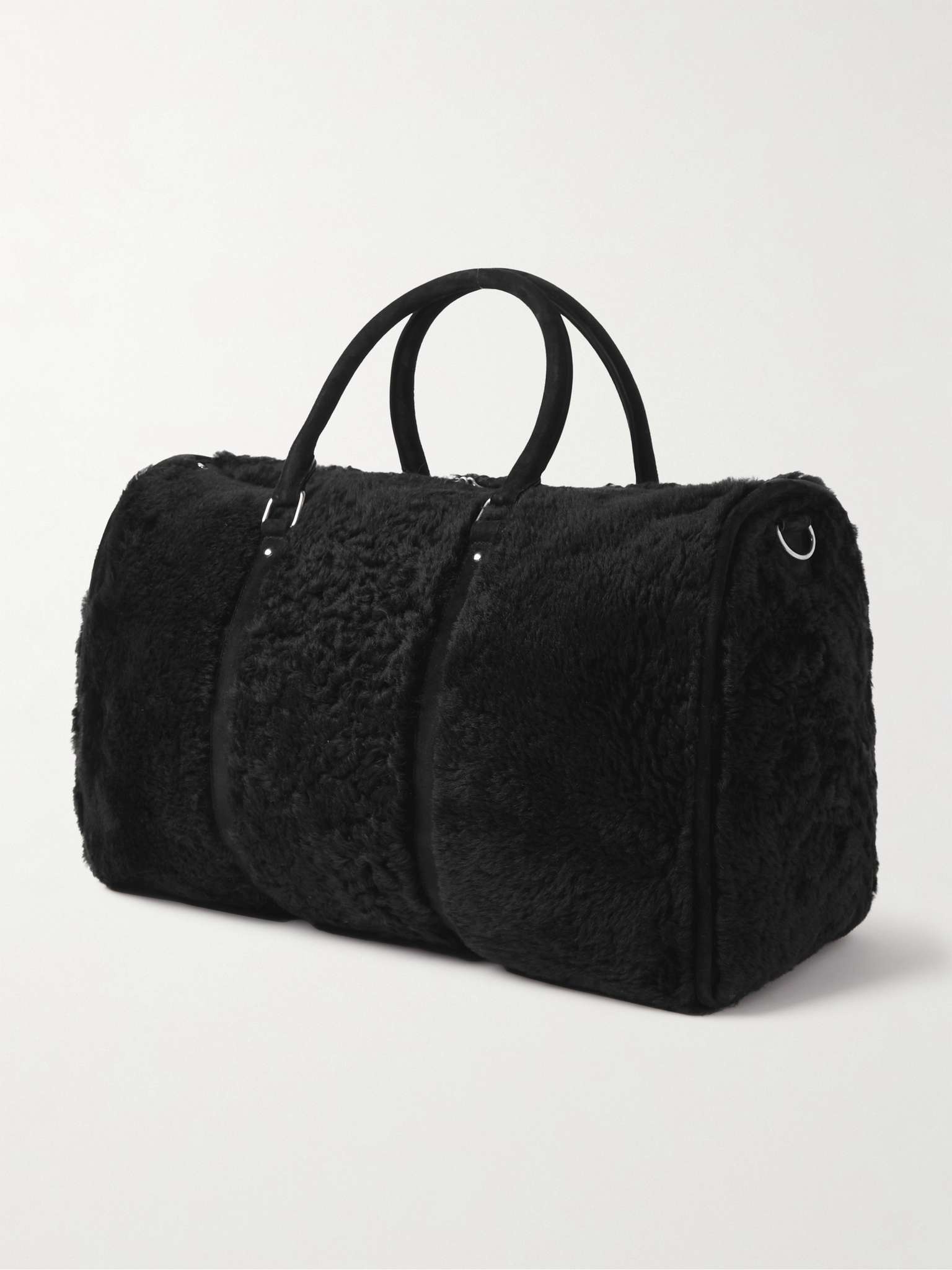 Le Monogramme 48H Suede-Trimmed Shearling Duffle Bag - 4