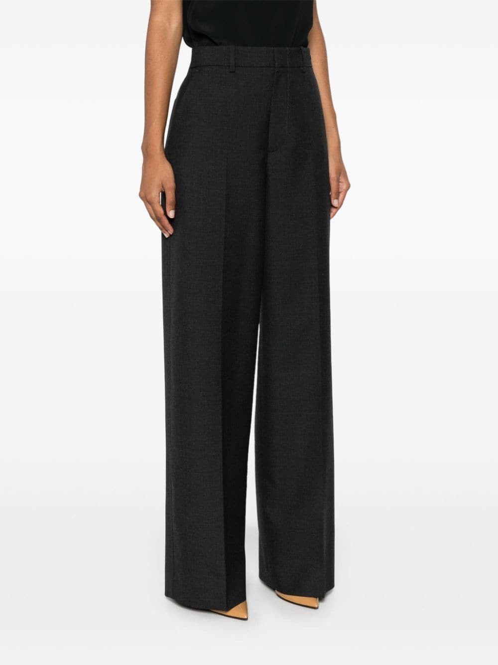 wool gabardine trousers - 3