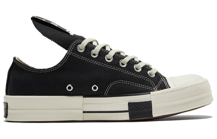 Converse Rick Owens x DRKSHDW DRKSTAR Chuck 70 Low 'Black' 172347C - 3