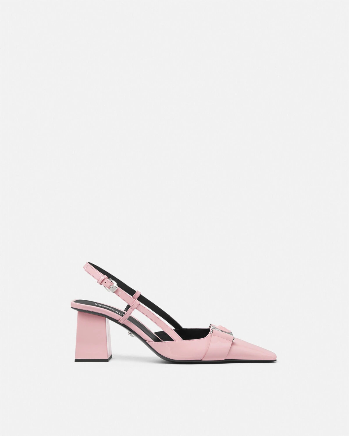 Medusa Buckle Patent Slingback Pumps 70 mm - 1