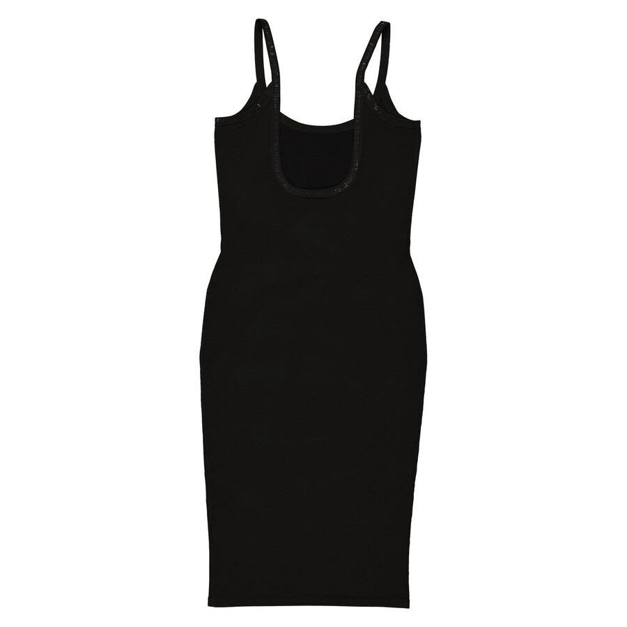 T by Alexander Wang Ladies Black Crystal-Embellished Jersey Dress - 2