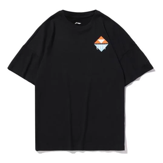 Li-Ning Counterflow Graphic T-shirt 'Black' AHSQ352-1 - 1