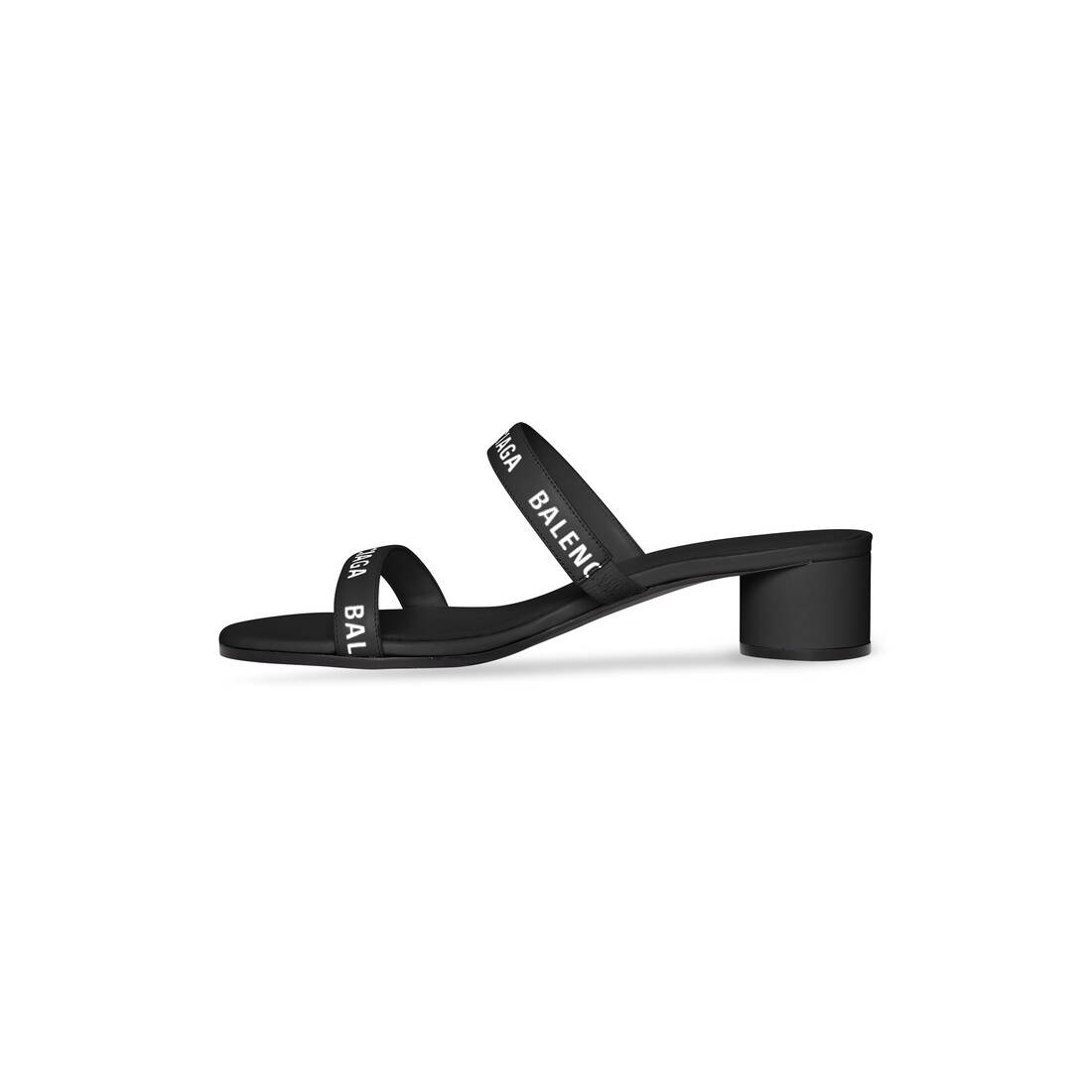 Women's Round 40mm Sandal  in Black - 4
