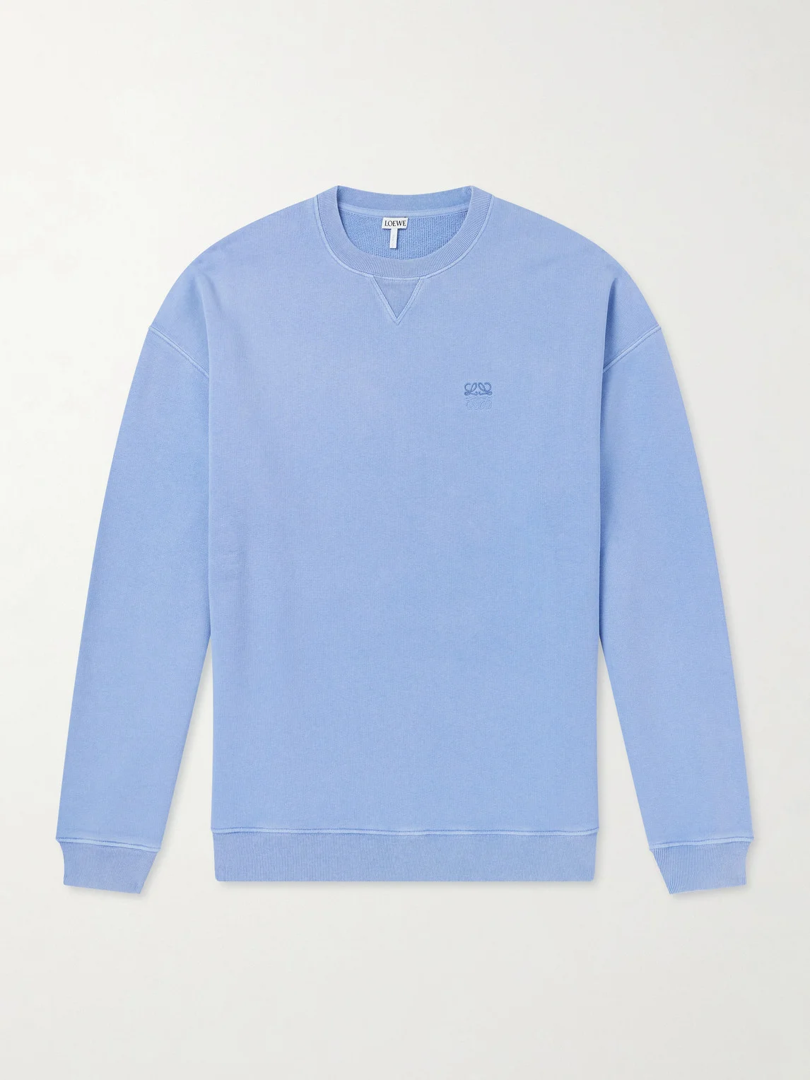 Anagram-Embroidered Cotton-Jersey Sweatshirt - 1