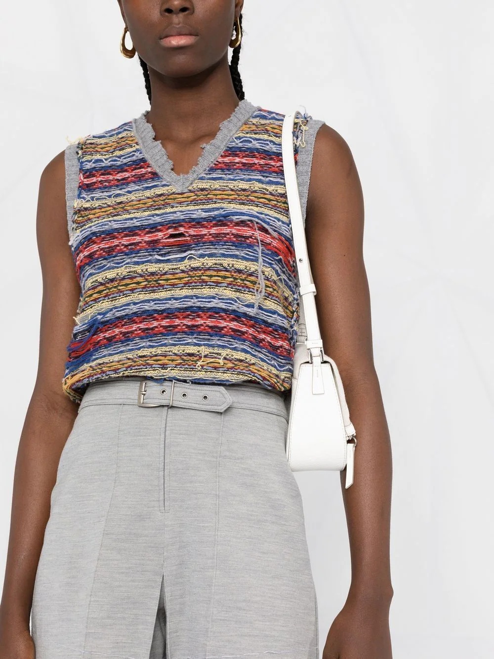 high-rise tailored shorts - 5