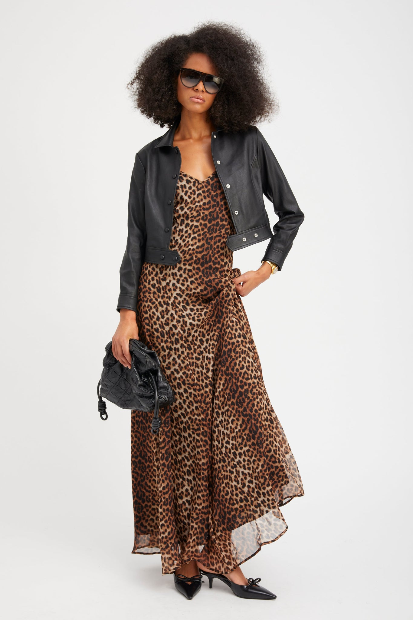 JAGUAR SILK BIAS MAXI DRESS - 6