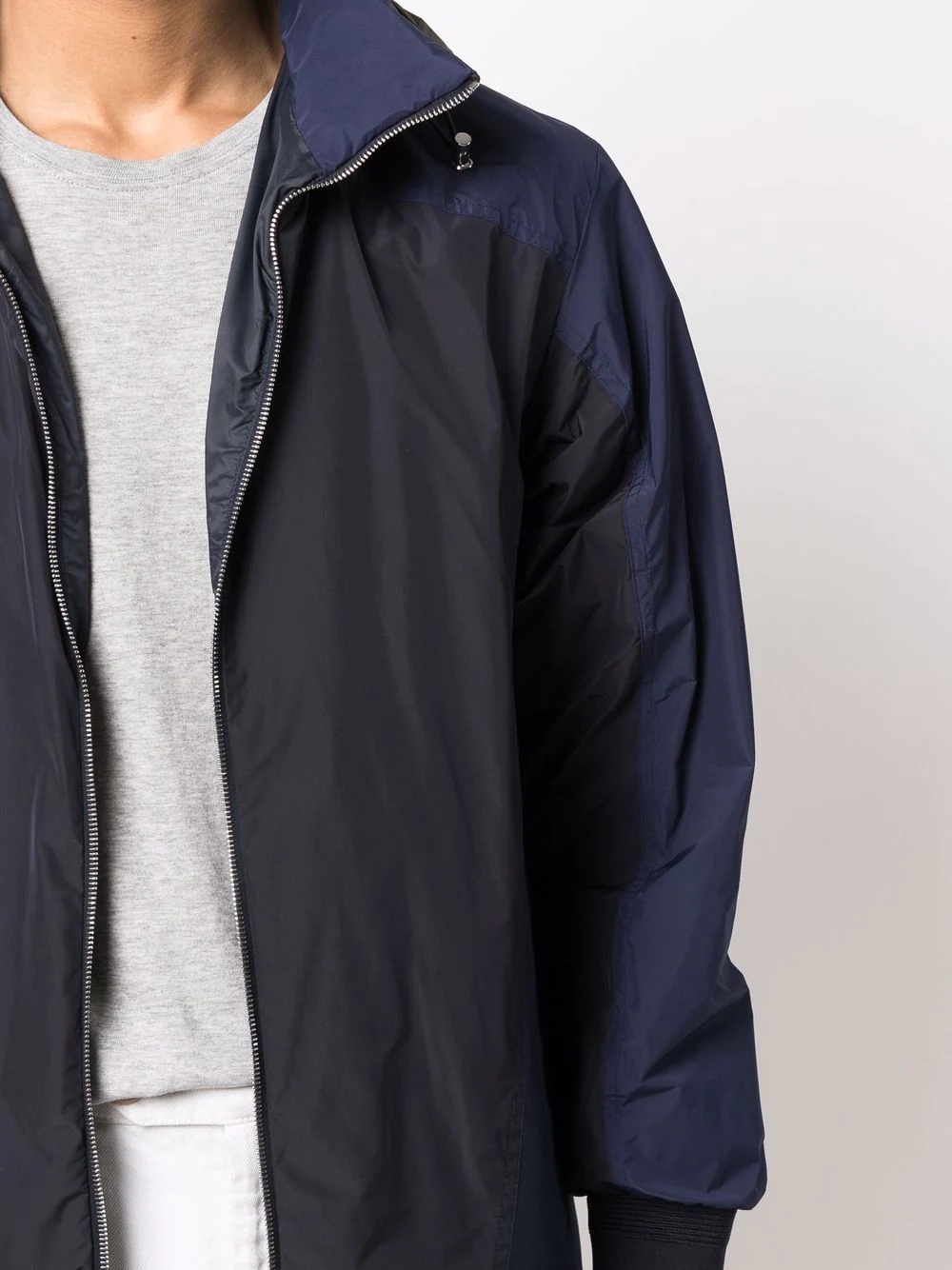 contrast-panel detail jacket - 5