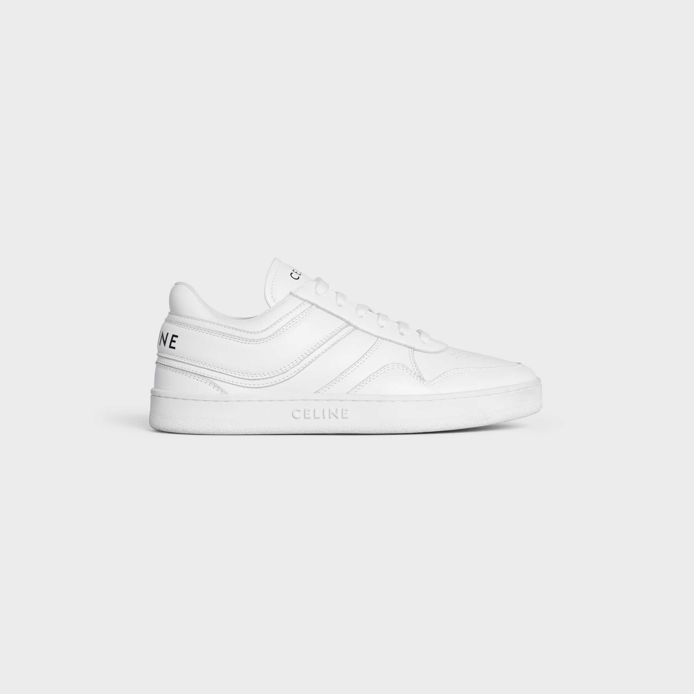 CELINE TRAINER LOW LACE-UP SNEAKER in CALFSKIN - 1