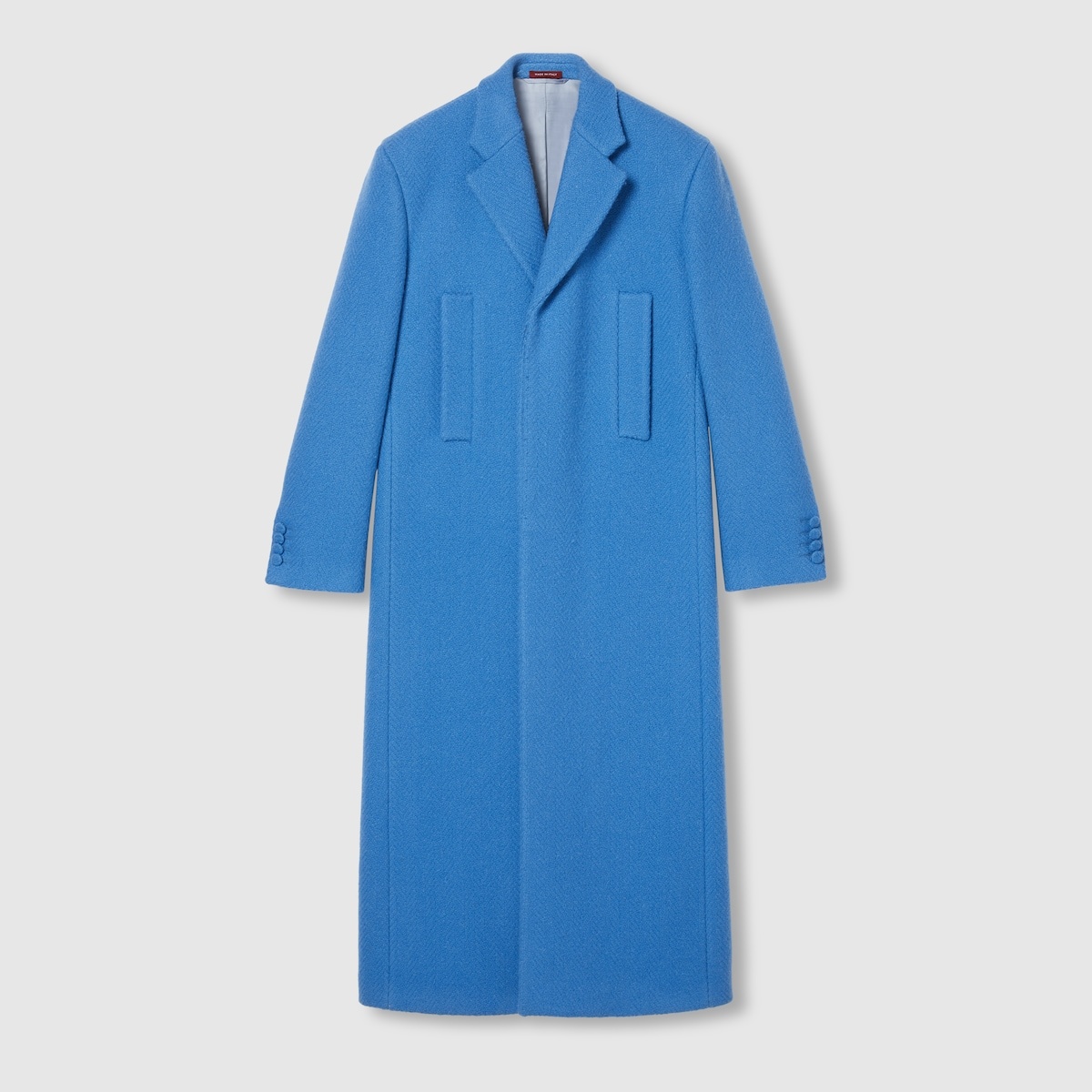 Herringbone wool coat - 1